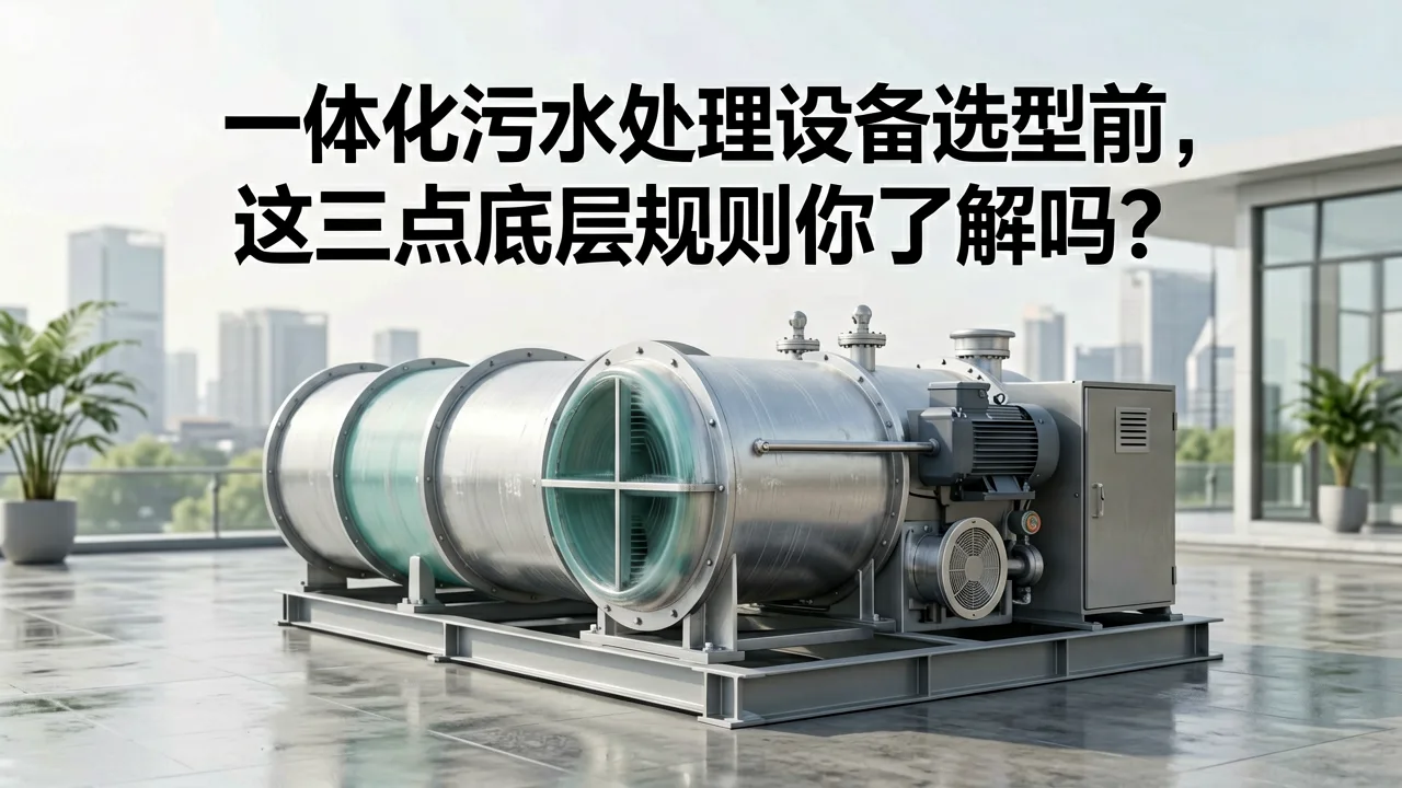 一体化污水处理设备选型前，这三点底层规则你了解吗？